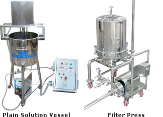 Liquid Manufacturing Plant consists of following equipments and accessories